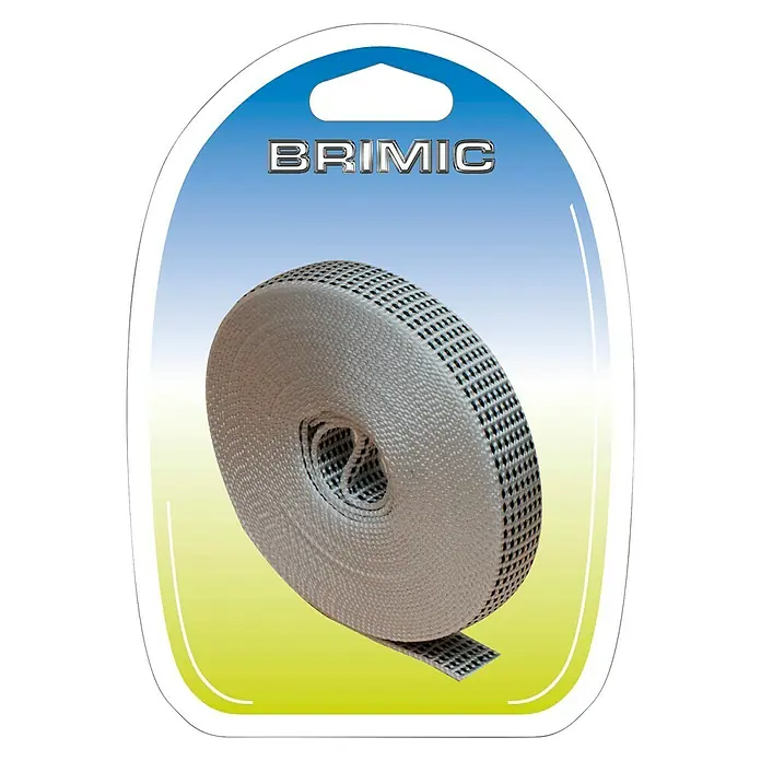 Micel Brimic Cinta para persiana PR 26 - L x An: 6 m x 18 mm, Gris - Vista frontal