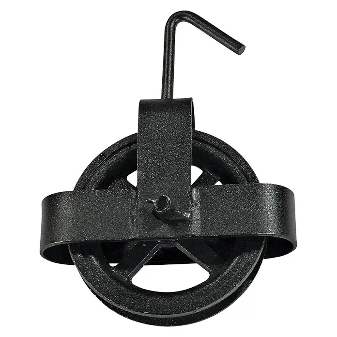 Polea elevadora - Diámetro: 200 mm, Carga soportada: 400 kg, Cruceta - Vista frontal