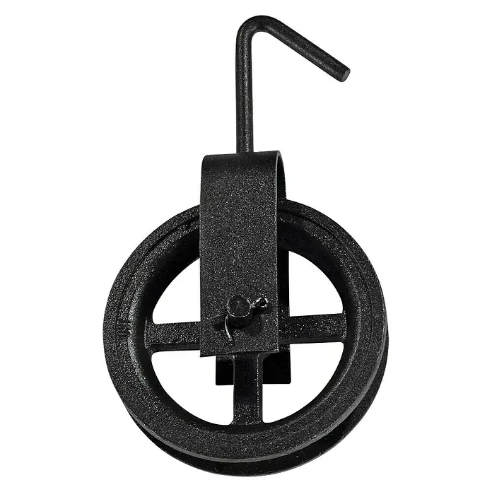 Polea elevadora - Diámetro: 200 mm, Carga soportada: 400 kg - Vista frontal