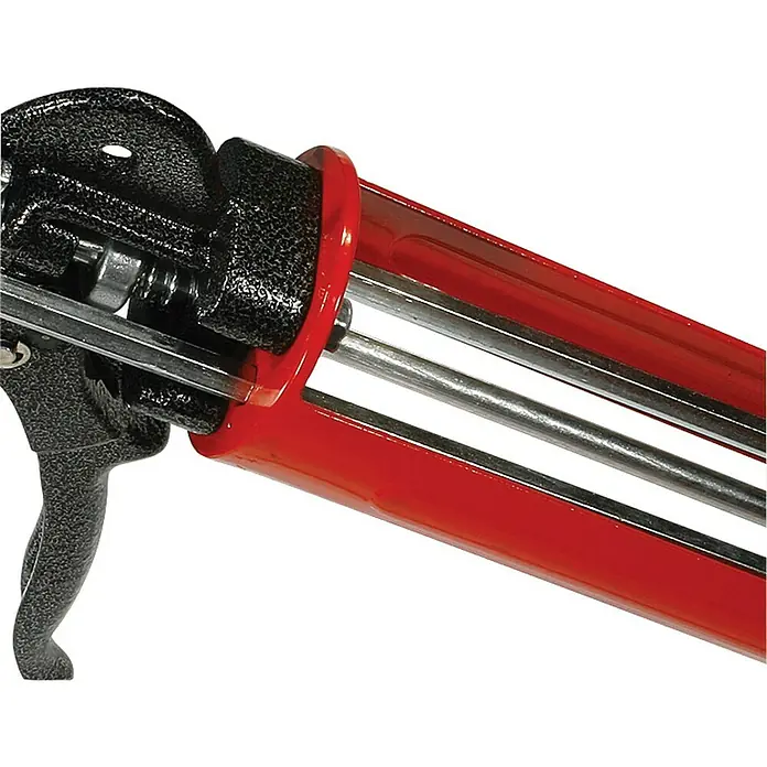 Pistola de silicona 218 NH reforzada - 3 pistones, Apto para: Cartuchos coaxiales - Primer plano