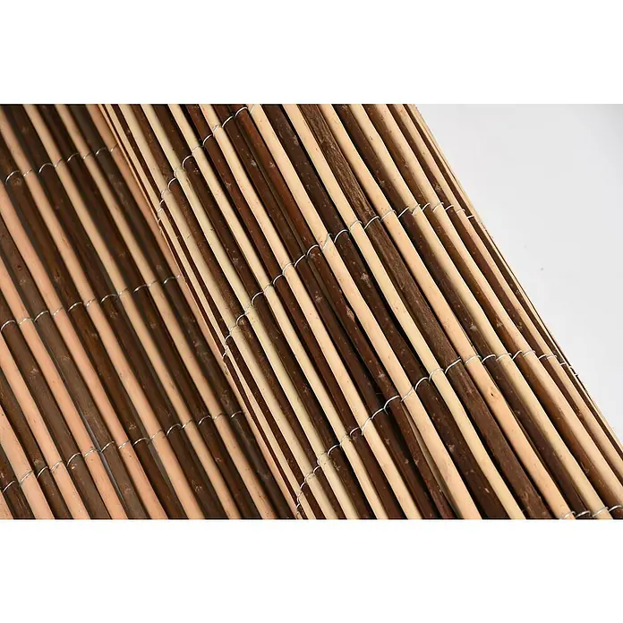 Ocultación de mimbre Bicolor - Mimbre, L x Al: 3 x 2 m, Marrón - Primer plano
