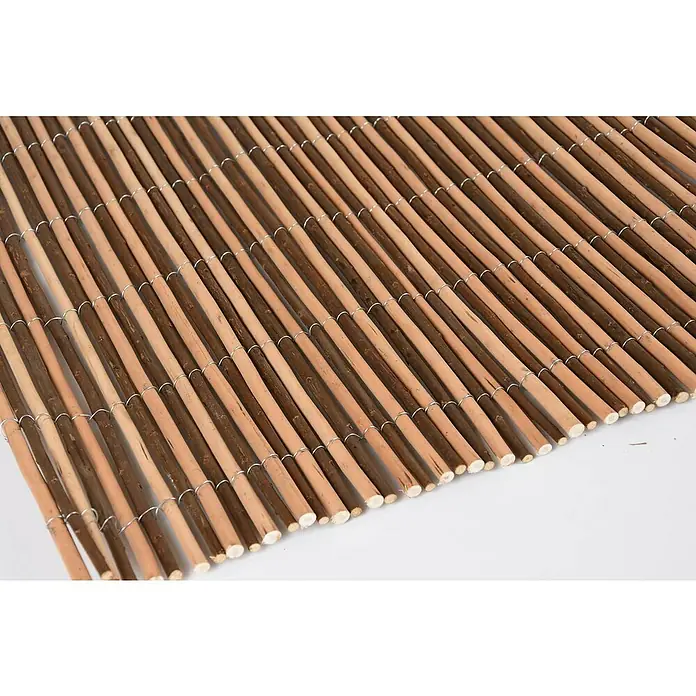 Ocultación de mimbre Bicolor - Mimbre, L x Al: 3 x 2 m, Marrón - Primer plano