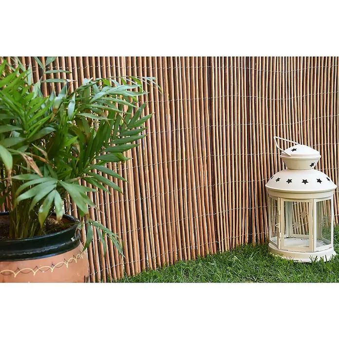 Ocultación de mimbre Bicolor - Mimbre, L x Al: 3 x 2 m, Marrón - Foto ambiente
