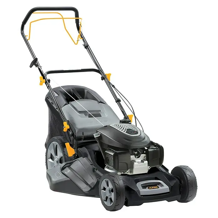 Alpina Cortacésped de gasolina AL8 53 SHQ - Ancho de corte: 53 cm, Recomendación máxima de superficie: 2.000 m² - Vista angular