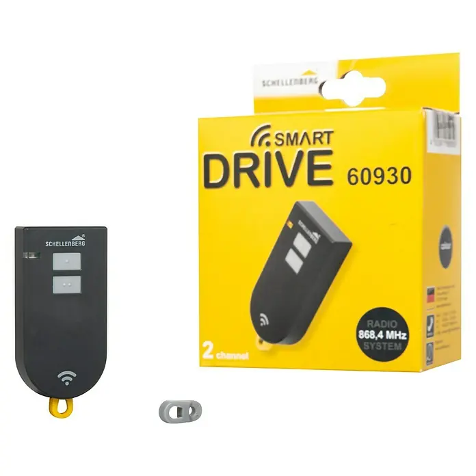 Schellenberg Funkhandsender Smart Drive - Anzahl Kanäle: 2, 868,4 MHz - Diagonale Ansicht