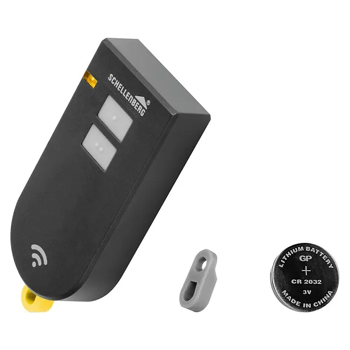 Schellenberg Funkhandsender Smart Drive - Anzahl Kanäle: 2, 868,4 MHz - Diagonale Ansicht
