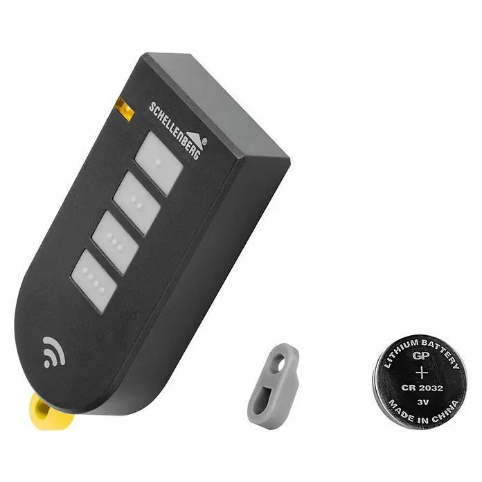 Schellenberg Funkhandsender Smart Drive - Anzahl Kanäle: 4, 868,4 MHz - Diagonale Ansicht