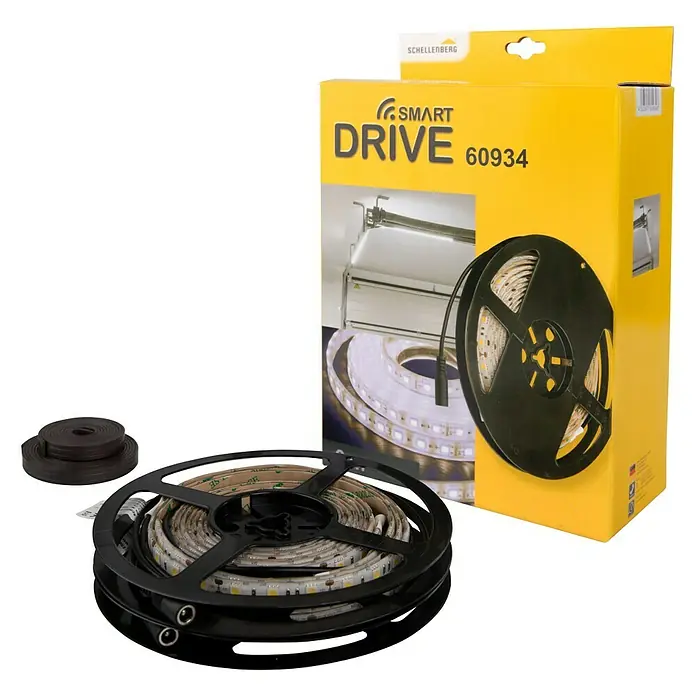 Schellenberg LED-Garagenbeleuchtung Smart Drive - 7.200 lm, Kaltweiß - Diagonale Ansicht
