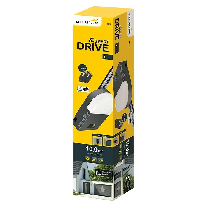 Schellenberg Garagentorantrieb Smart Drive L - Torfläche: Max. 10 m², Zugkraft: Max. 600 N - Diagonale Ansicht