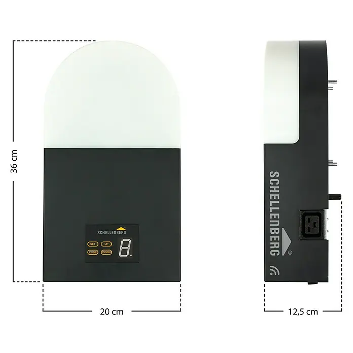 Schellenberg Garagentorantrieb Smart Drive L - Torfläche: Max. 10 m², Zugkraft: Max. 600 N