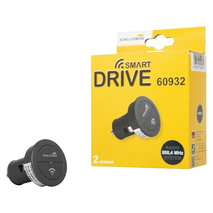 Schellenberg Funk-Autosender Smart Drive - Anzahl Kanäle: 2, 868,4 MHz - Diagonale Ansicht