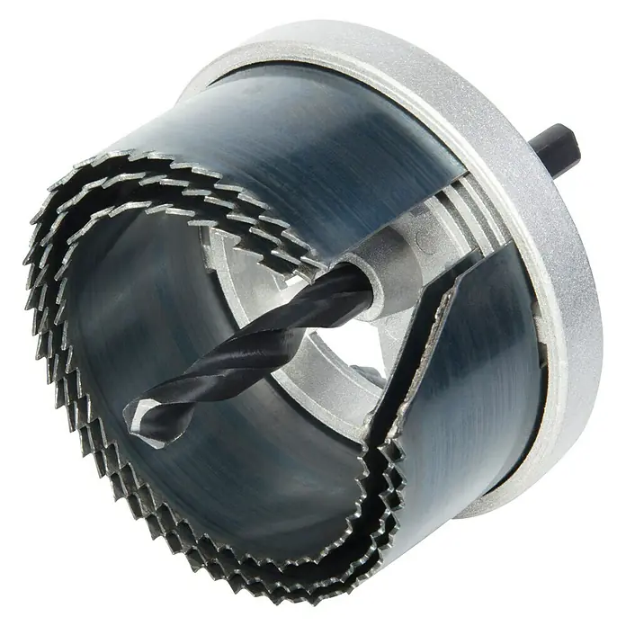 Wolfcraft Mehrkranzlochsäge - 3 -tlg., Schnitttiefe: 33 mm - Diagonale Ansicht