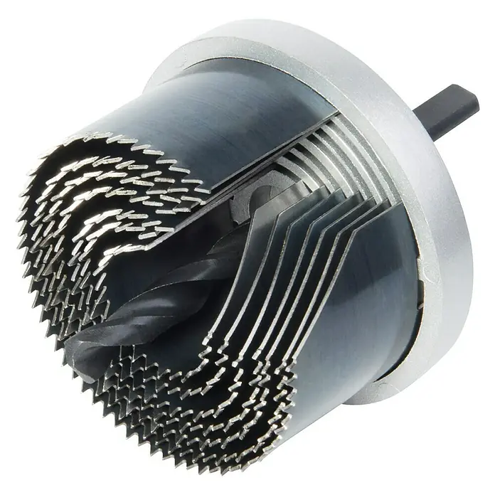 Wolfcraft Mehrkranzlochsäge - 7 -tlg., Schnitttiefe: 33 mm - Diagonale Ansicht