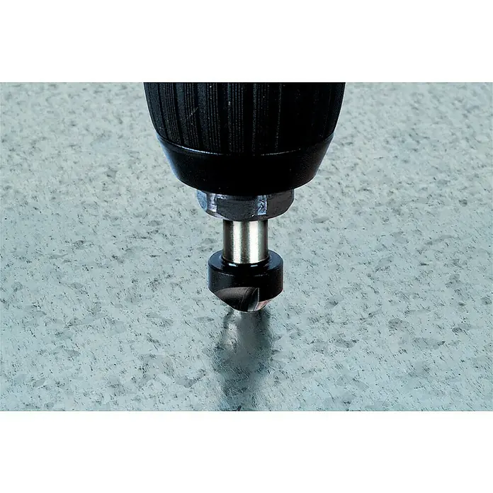 Wolfcraft Kegelsenker - Durchmesser: 12 mm, HS-Stahl, Rundschaft - Anwendungsbeispiel