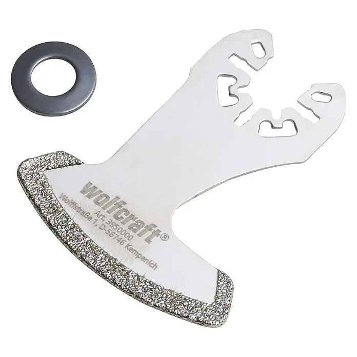 Wolfcraft Diamant-Sägebeil Pro - Arbeitsbreite: 52 mm - Diagonale Ansicht