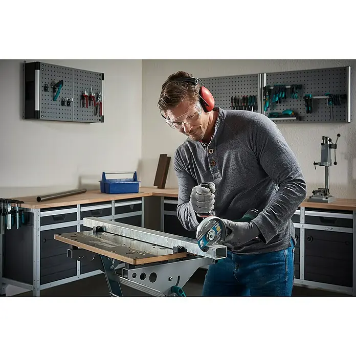 Wolfcraft Trennscheibe - Geeignet für: Metall, Durchmesser: 115 mm, Bohrung: 22,22 mm - Anwendungsbeispiel