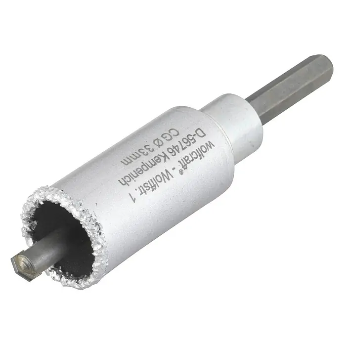 Wolfcraft Hohlbohrkrone - Arbeitsdurchmesser: 33 mm - Diagonale Ansicht