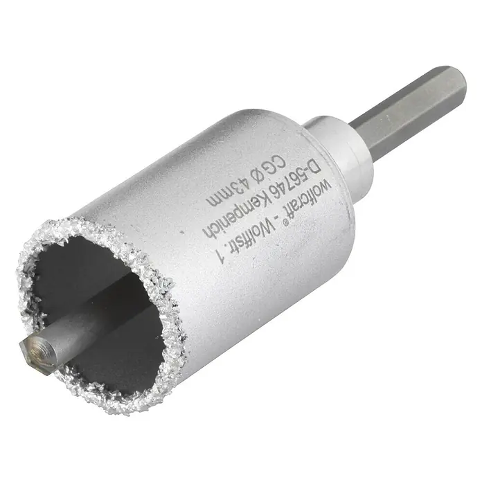 Wolfcraft Hohlbohrkrone - Arbeitsdurchmesser: 43 mm - Diagonale Ansicht