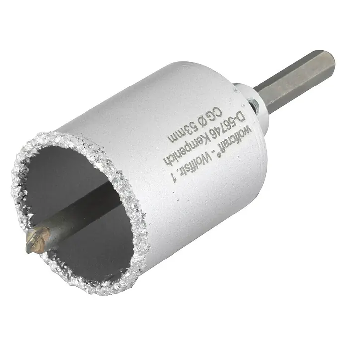 Wolfcraft Hohlbohrkrone - Arbeitsdurchmesser: 53 mm - Diagonale Ansicht