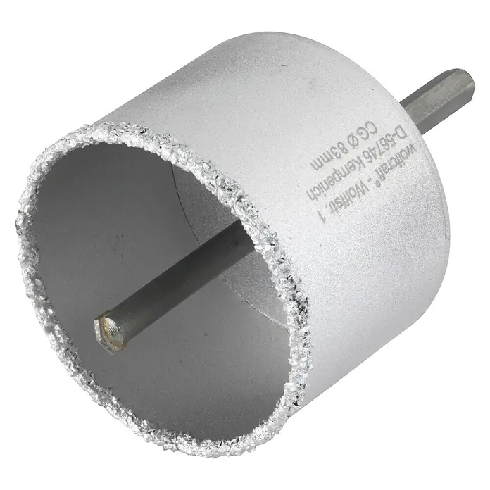 Wolfcraft Hohlbohrkrone - Arbeitsdurchmesser: 83 mm - Diagonale Ansicht