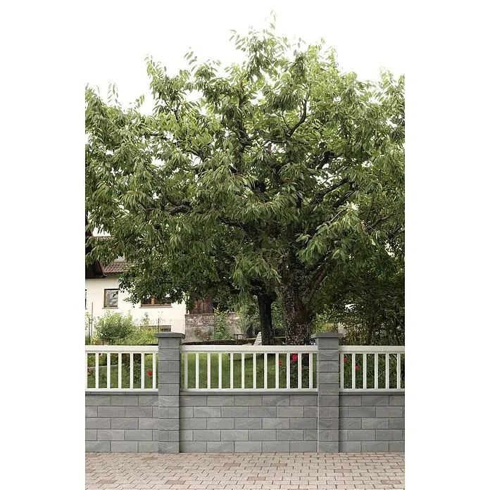 Mauerstein Marmorline - 40 x 17 x 17 cm, Beton - Stimmungsaufnahme