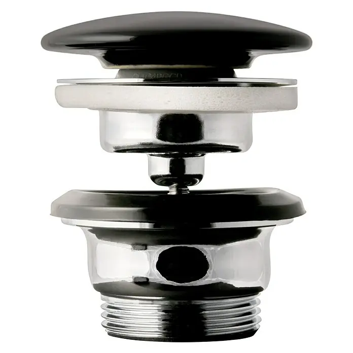 aquaSu Excenterstopfen - Schwarz, Durchmesser: 70 mm - Vorderansicht