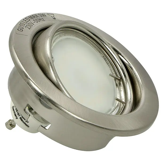 Tween Light LED-Einbauleuchten-Set - 9 W, Nickel matt, 3 Stk., Warmweiß - Diagonale Ansicht