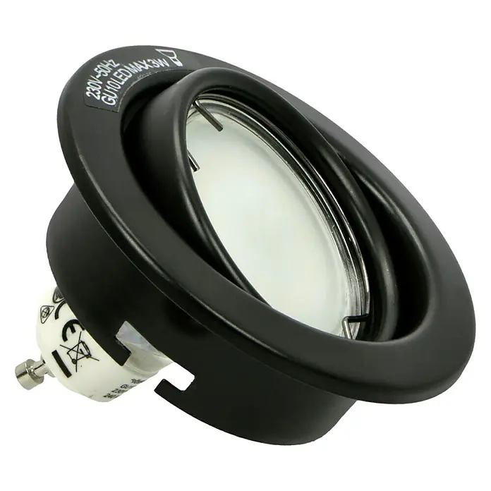 Tween Light Set ugradbenih LED svjetiljki - 9 W, Crne boje, 3 Kom., Topla bijela - Dijagonalni pogled