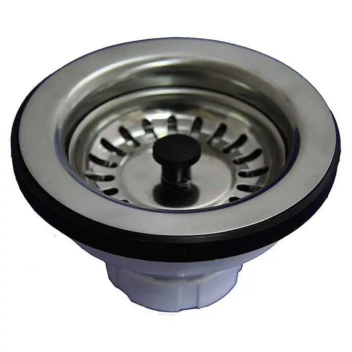 Tecnoagua Válvula para fregadero con cesta inox - 1½", Apto para: Fregaderos - Vista angular