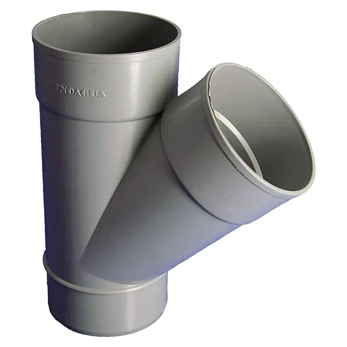 Tecnoagua Derivación PVC M-H - 32 mm, 45 ° - Vista angular