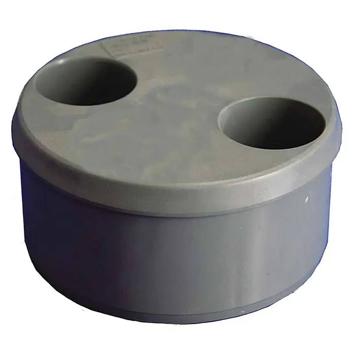 Tecnoagua Tapón PVC reducción doble M-H - 110 mm - 32 mm - Vista angular