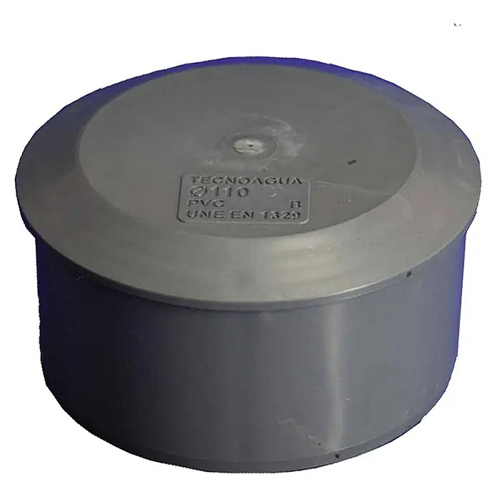 Tecnoagua Tapón PVC ciego - 50 mm - Vista angular