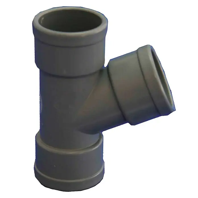 Tecnoagua Derivación PVC H-H - 50 mm, 67 ° - Vista de perfil derecho