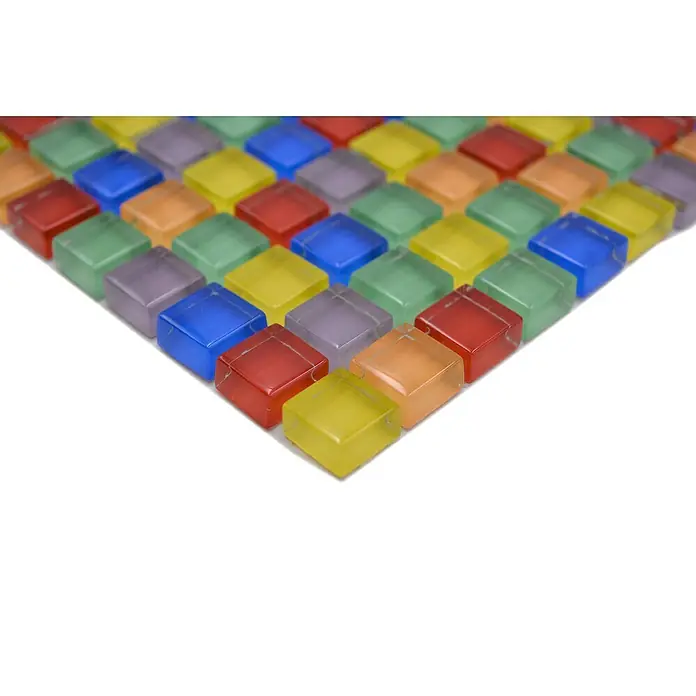 Mosaikfliese Quadrat Crystal XCM 8SE1501 - 30 x 30 cm, Mehrfarbig, Glänzend - Detailaufnahme