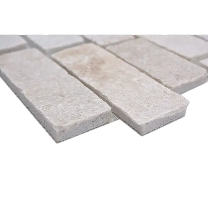 Mozaïektegel brick XMS 549N - 30,5 x 30,5 cm, Beige, Mat - Close-up