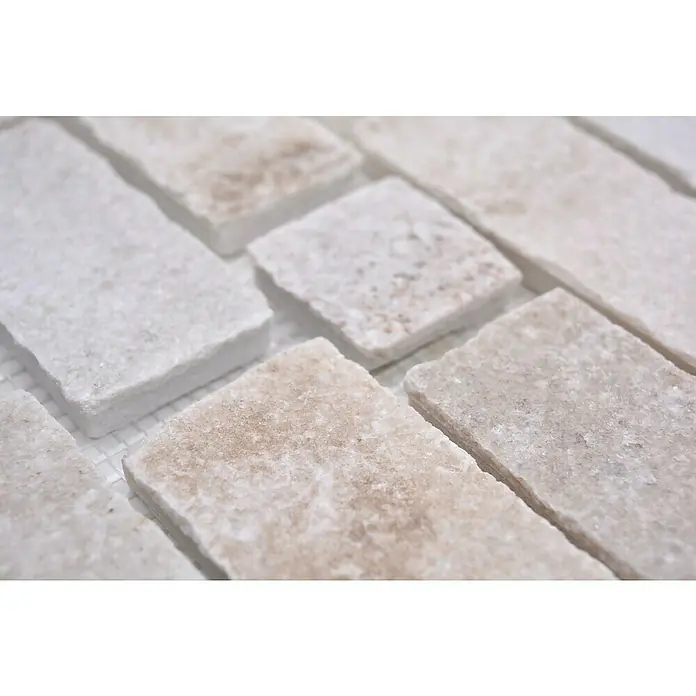 Mozaïektegel brick XMS 549N - 30,5 x 30,5 cm, Beige, Mat - Close-up