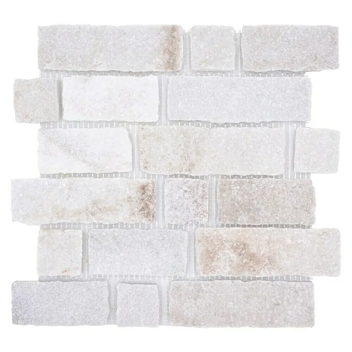 Mozaïektegel brick XMS 549N - 30,5 x 30,5 cm, Beige, Mat - Top-down weergave