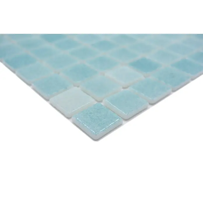 Mozaïektegel vierkant Eco Niebla VP503PUR - 31,6 x 31,6 cm, Groen, Glanzend - Close-up