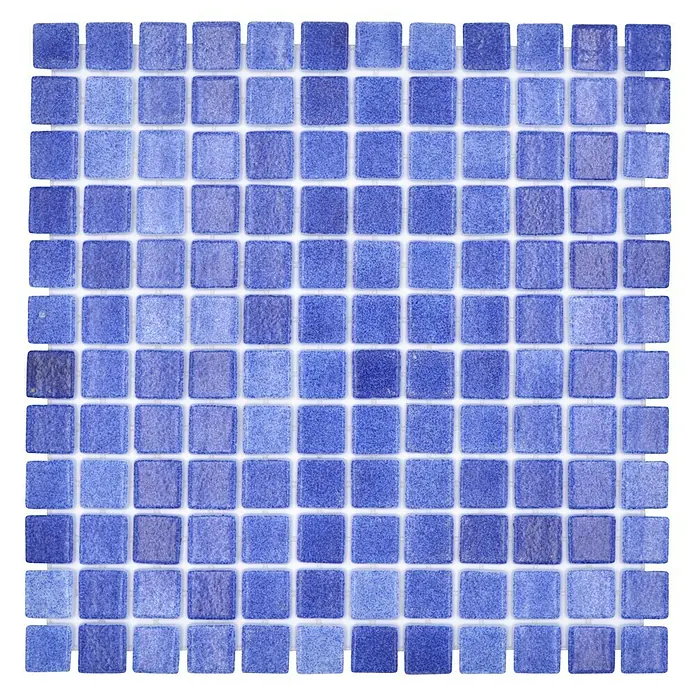 Mozaïektegel vierkant Eco Niebla VP508PAT - 31,6 x 31,6 cm, Navy-blauw, Mat - Top-down weergave