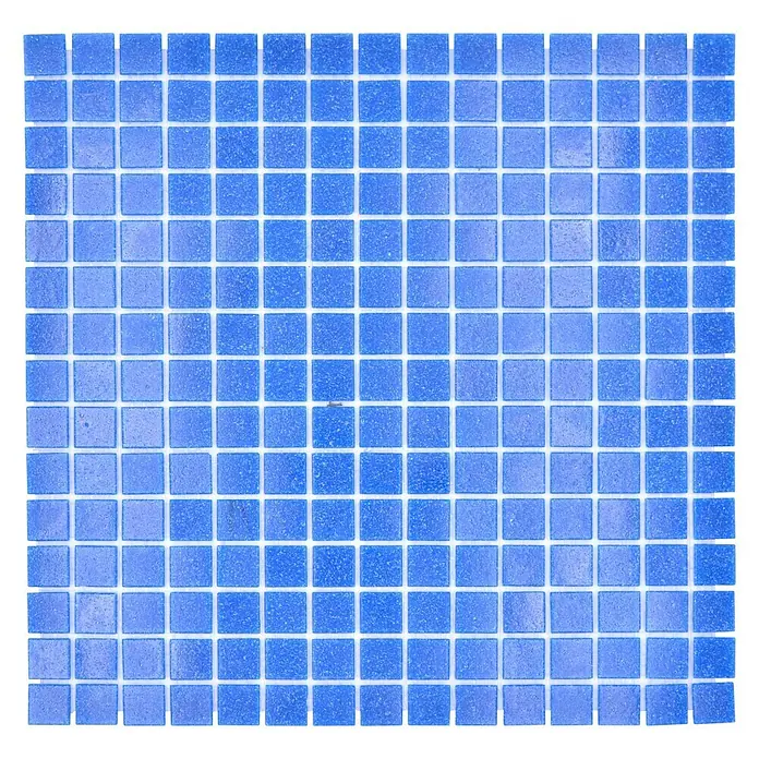 Mozaïektegel vierkant glas Uni GM A 38P - 32,7 x 30,5 cm, Donkerblauw, Glanzend - Top-down weergave