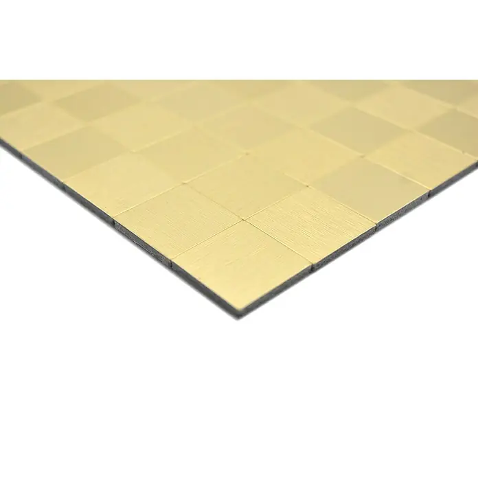 Selbstklebemosaik SAM 4GO25 - 30,5 x 30,5 cm, Aluminium, Gold - Detailaufnahme