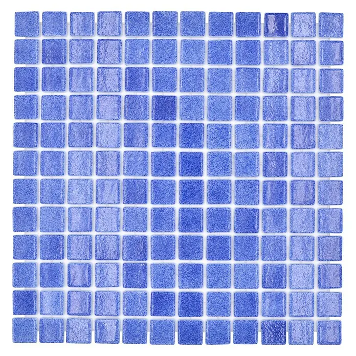 Mozaïektegel vierkant Eco Niebla VP508PUR - 31,6 x 31,6 cm, Navy-blauw, Glanzend - Top-down weergave