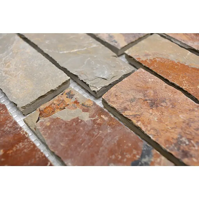Mozaïektegel brick XMS 546N - 30,5 x 30,5 cm, Meerkleurig, Mat - Close-up