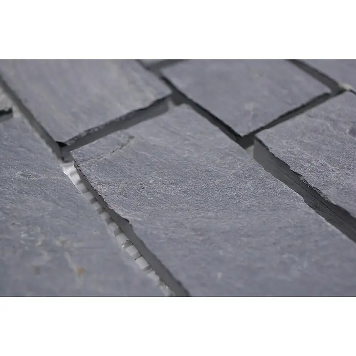 Mozaïektegel brick XMS 547N - 30,5 x 30,5 cm, Zwart, Mat - Close-up