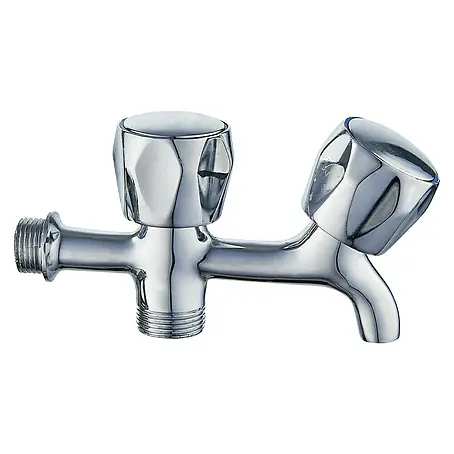 Grifo doble para lavadora