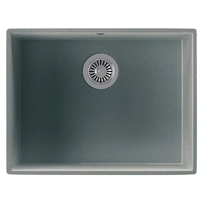 Atron Fregadero encastrable Ocean - 43,6 x 54,6 cm, Acrílico, Gris, Mate - Vista descendente