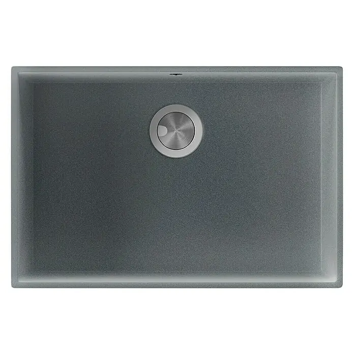 Atron Fregadero encastrable Tide - 42,8 x 64,8 cm, 1 cubeta, Acrílico, Gris, Brillante - Vista descendente