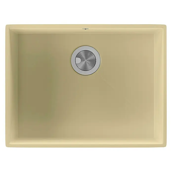 Atron Fregadero encastrable Ocean - 43,6 x 54,6 cm, Acrílico, Arena, Mate - Vista descendente