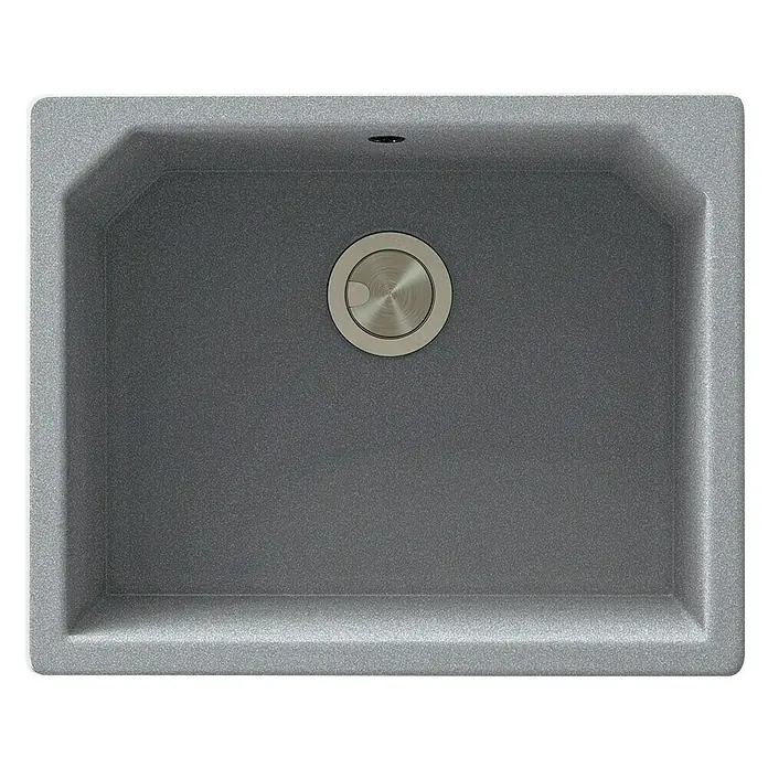 Atron Fregadero encastrable Magma - 48,5 x 59,5 cm, Acrílico, Metal, Mate - Vista descendente