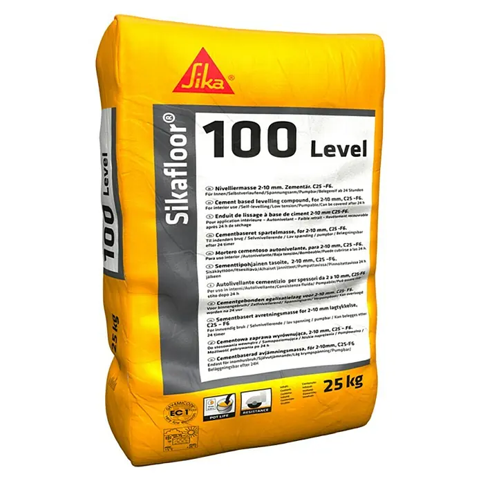 Sika Mortero de nivelado Sikafloor-100 Level - 25 kg - Vista frontal
